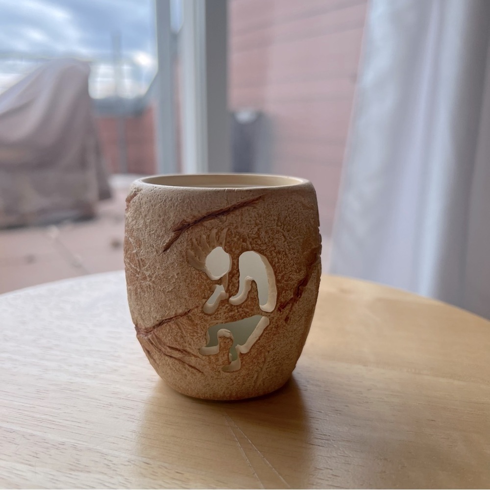 Vintage American Legacy Votive Collection Kokopelli Tea Light Candle New…